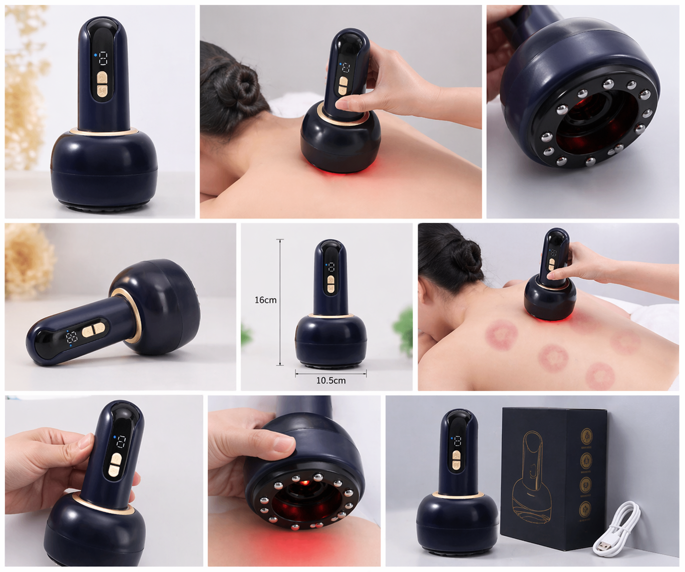 Masajeador de ventosas eléctrico