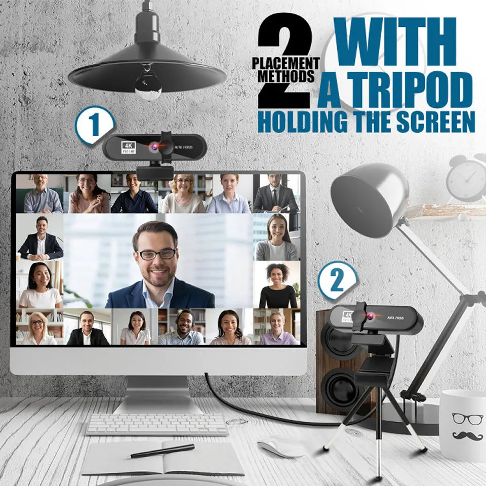 8K 4K Webcam Sailvde Conferentie Pc Webcam With Gift Tripod Autofocus Usb Web Camera Laptop Mini Camera 1080P with Microphone
