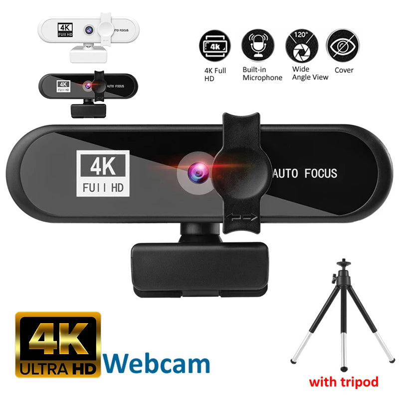 8K 4K Webcam Sailvde Conferentie Pc Webcam With Gift Tripod Autofocus Usb Web Camera Laptop Mini Camera 1080P with Microphone