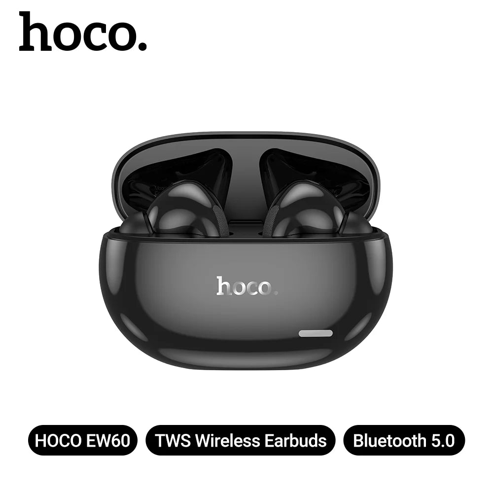 HOCO EW60 Bluetooth 5.0 Earbuds Wireless Hi-Res Audio Earphones Touch Control Waterproof Sports Headset with Mic for Running Fit