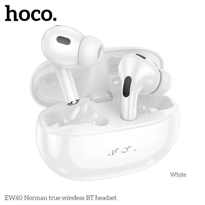 HOCO EW60 Bluetooth 5.0 Earbuds Wireless Hi-Res Audio Earphones Touch Control Waterproof Sports Headset with Mic for Running Fit