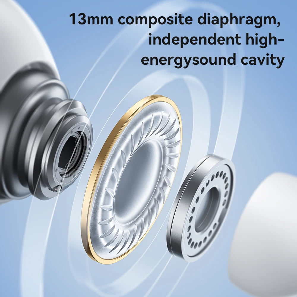 HOCO EW60 Bluetooth 5.0 Earbuds Wireless Hi-Res Audio Earphones Touch Control Waterproof Sports Headset with Mic for Running Fit