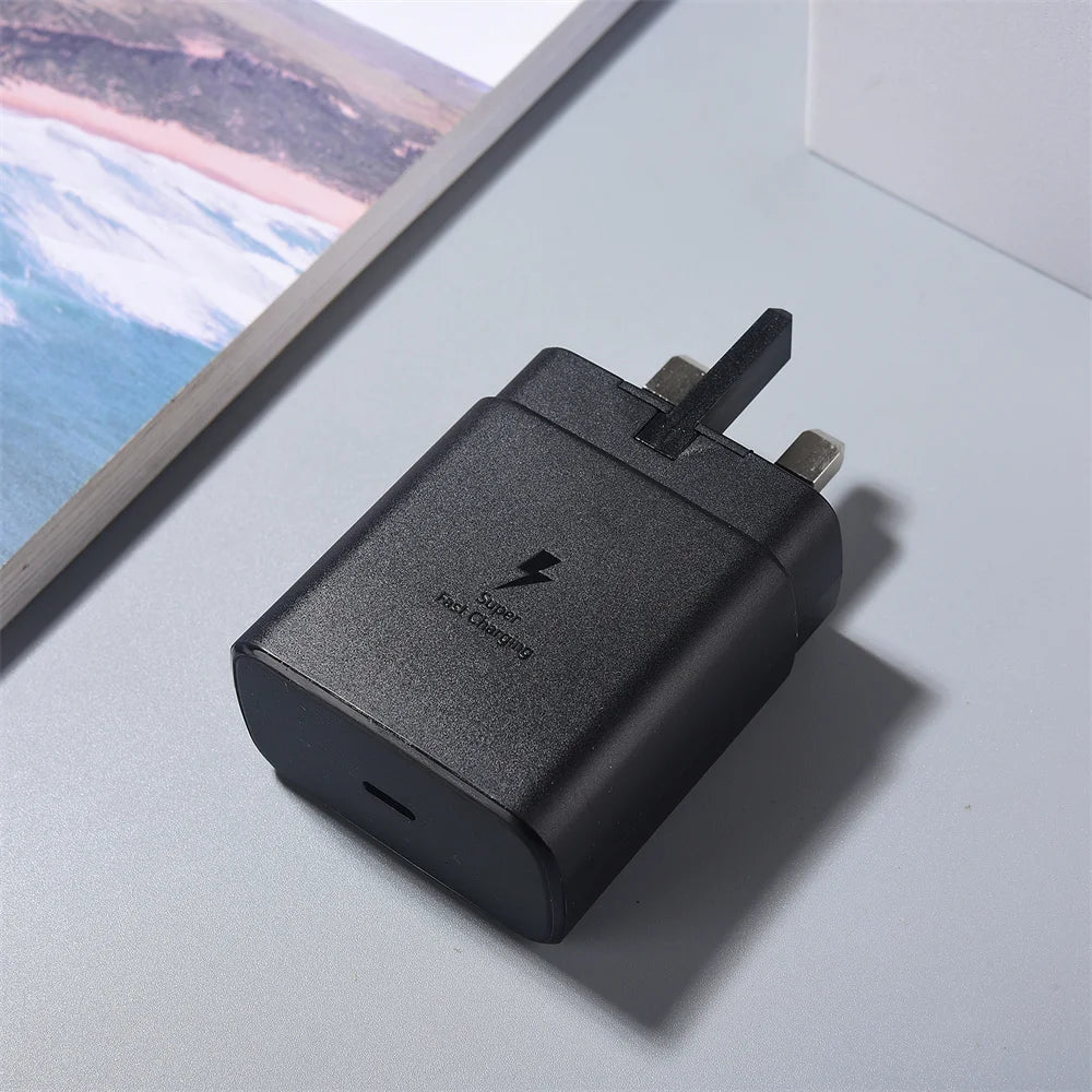 EP-TA845 Samsung 45W USB C Super Fast Charger UK Wall Adapter 5A Dual Type C Cable For Galaxy Z Fold 5 4 3 5G S24 S23 Plus Ultra