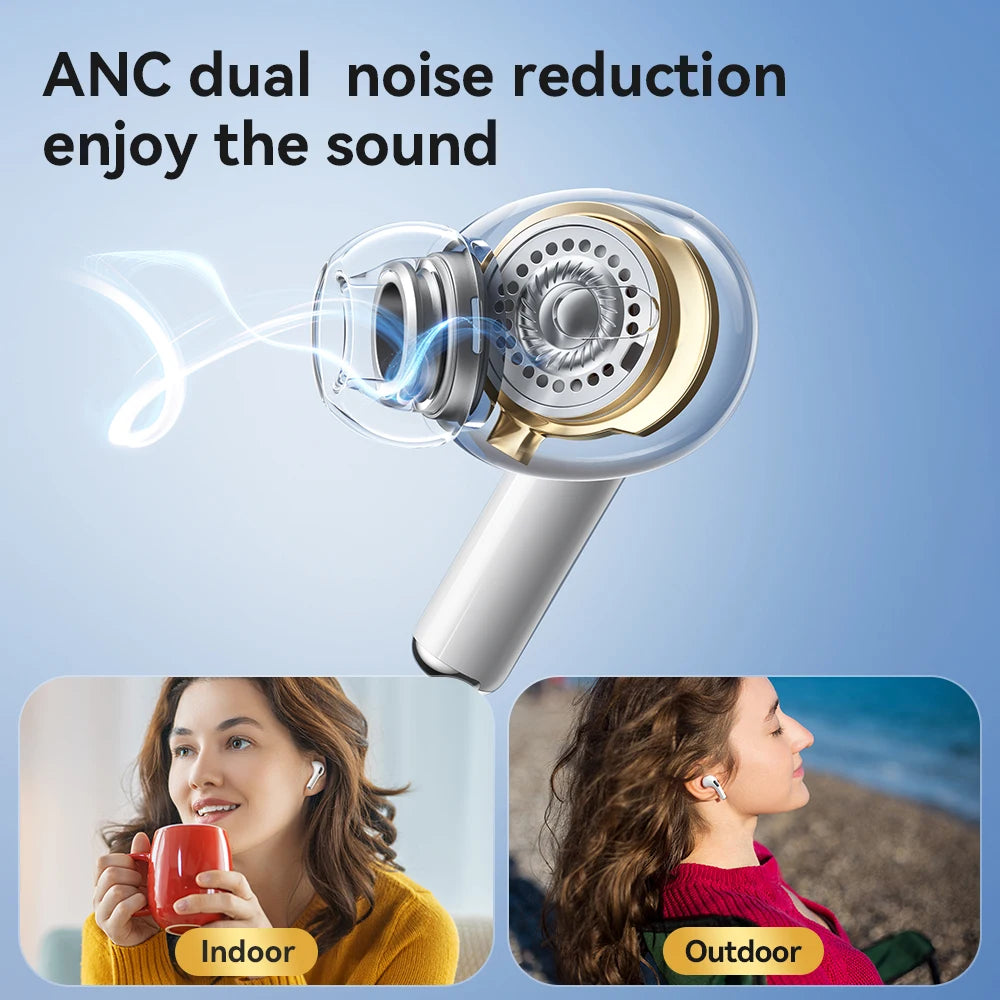 HOCO EW60 Bluetooth 5.0 Earbuds Wireless Hi-Res Audio Earphones Touch Control Waterproof Sports Headset with Mic for Running Fit